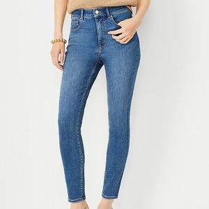 Ann Taylor High Rise Skinny Jeans, Indigo Wash, Size 2